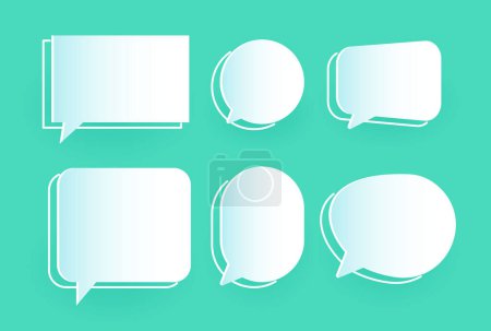 Illustration for Speech Bubble of dialogue 3d - Royalty Free Image