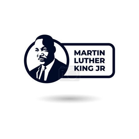 Illustration for Martin luther king jr. day Concept with Photo Illustration - Royalty Free Image