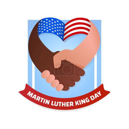 Ilustración de Martin Luther King Diseño del día - Imagen libre de derechos