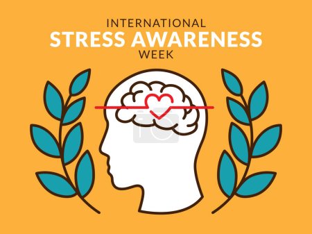 Illustration for International Stress Awareness Week Concept - Royalty Free Image