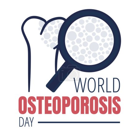 Illustration for Illustration of World Osteoporosis Day Concept 3 - Royalty Free Image