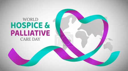 Illustration for World Hospice and Palliative Care Day Concept 2 - Royalty Free Image