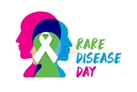 Téléchargez les illustrations : Rare Disease Day Design Concept for poster, background illustration - en licence libre de droit