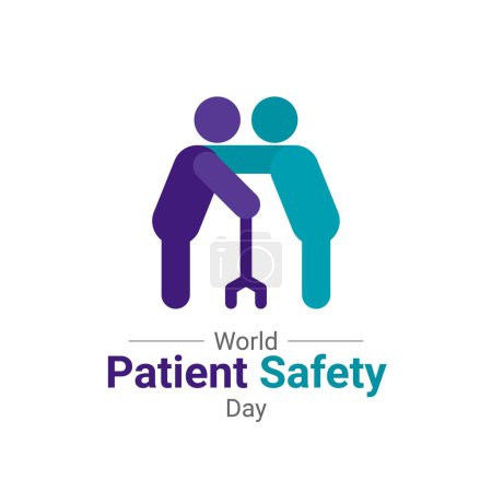 Illustration for World Patient Safety Day Illustration Design - Royalty Free Image