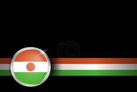 Téléchargez les illustrations : Niger Modèle de jour de l'indépendance conception de fond - en licence libre de droit