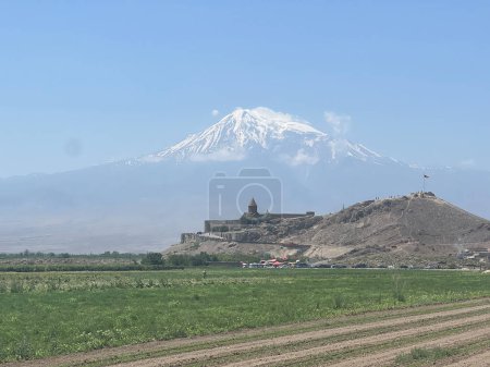 Photo for Monastery Chor Virap with Mount Ararat in the background - Royalty Free Image