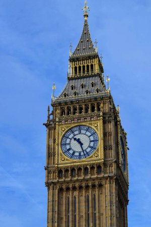 Photo for Great Bell of the Great Clock of Westminster, Big Ben Cultural landmark in London, England. High quality photo - Royalty Free Image