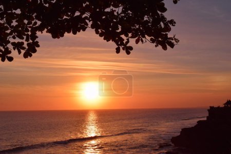 Photo for Amazing Sunset in Tanah Lot Bali Temple. High quality photo - Royalty Free Image