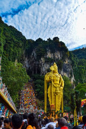 Photo for Majestic view of Golden Lord Murugan in Kuala Lumpur. High quality photo - Royalty Free Image