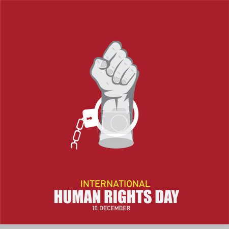 Foto de Ilustración vectorial del Día Internacional de los Derechos Humanos. Diseño simple y elegante - Imagen libre de derechos