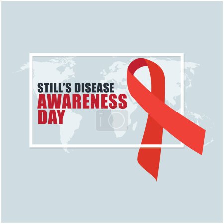 Illustration for Stills Disease Awareness Day vector. design simple and elegant - Royalty Free Image