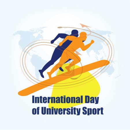 Illustration for Vector International University Sports Day - Royalty Free Image