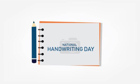 Foto de Vector Illustration of National Handwriting Day. Simple and Elegant Design - Imagen libre de derechos