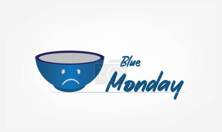 Téléchargez les illustrations : Vector Illustration of Blue Monday. Simple and Elegant Design - en licence libre de droit