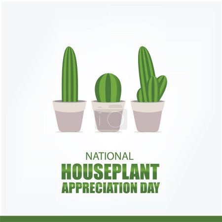Foto de Vector graphic of National Houseplant Appreciation Day. Simple and Elegant Design - Imagen libre de derechos