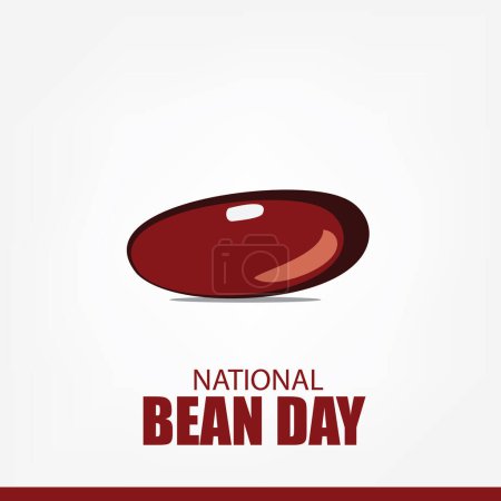 Foto de National Bean Day illustration vector design. Simple and elegant design - Imagen libre de derechos