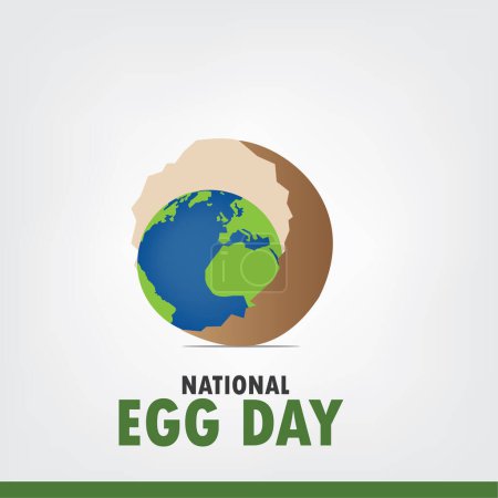 National Egg Day Vector Design. Einfaches und elegantes Design
