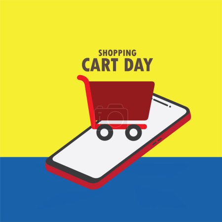 Shopping Cart Day vector design. Simple and Elegant Design