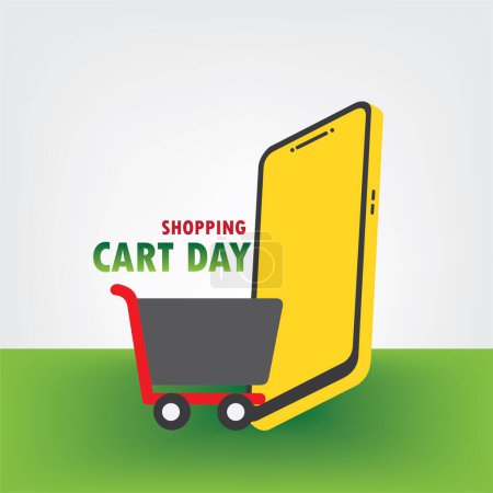 Shopping Cart Day vector design. Simple and Elegant Design