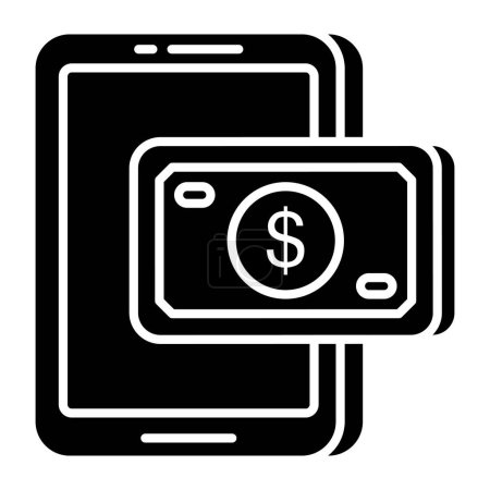 Photo for An icon design of mobile banking - Royalty Free Image