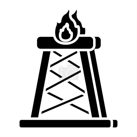 Photo for Trendy vector design of fire lamp - Royalty Free Image