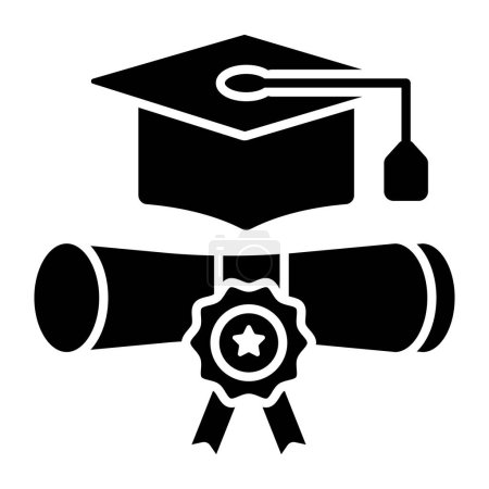 Illustration for A perfect design vector of graduate degree - Royalty Free Image