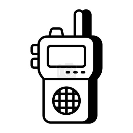 Photo for A unique design icon of walkie talkie - Royalty Free Image
