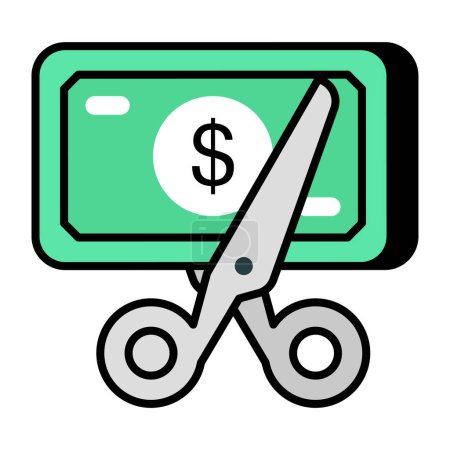Photo for An icon design of cut price - Royalty Free Image