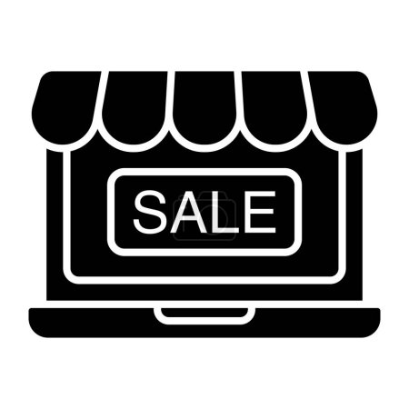 Ilustración de Un icono de descarga premium de la venta de compras en línea - Imagen libre de derechos