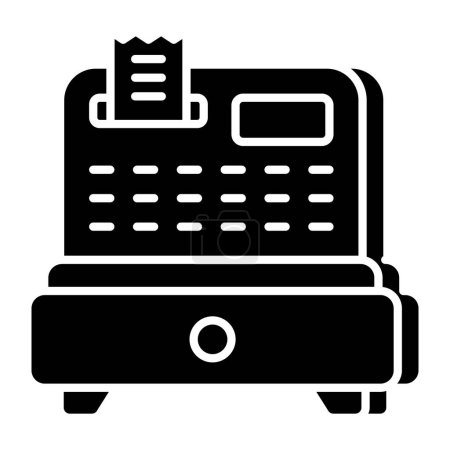 Ilustración de Un icono de descarga premium de caja registradora - Imagen libre de derechos