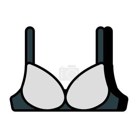 Illustration for Ladies bra icon in unique design - Royalty Free Image