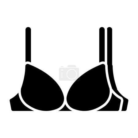 Illustration for Ladies bra icon in unique design - Royalty Free Image