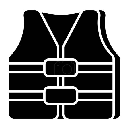 Illustration for An icon design of lifejacket - Royalty Free Image