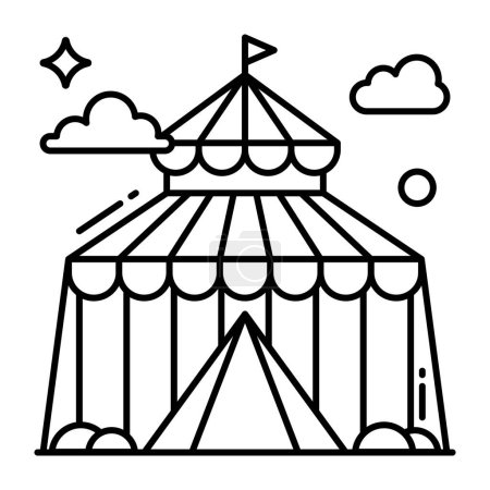 Photo for Modern design icon of circus tent - Royalty Free Image