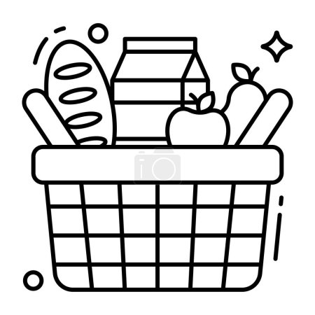 Photo for Trends design icon of shopping basket - Royalty Free Image
