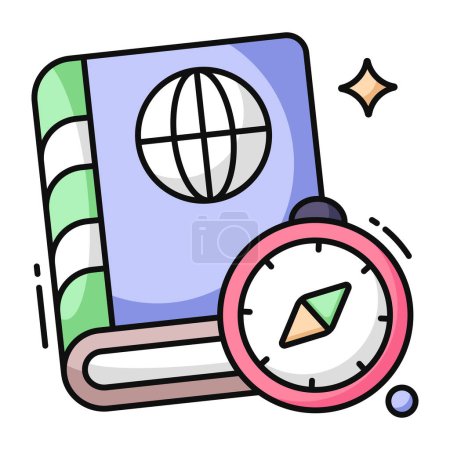 Illustration for A creative design vector of travel book icon - Royalty Free Image