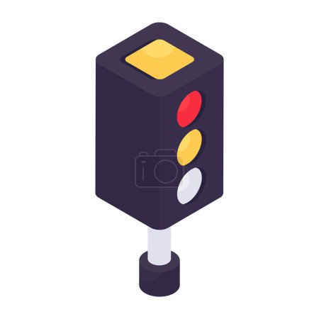 Ilustración de Icono de diseño moderno de semáforos - Imagen libre de derechos