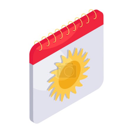 Illustration for An icon design of summer season - Royalty Free Image