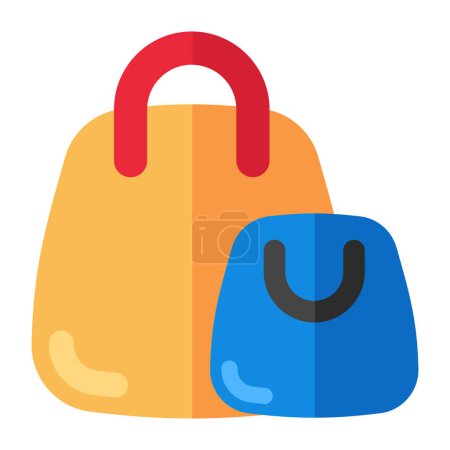 Trendy vector design of shopping bags 