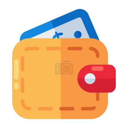 Notecase icon, vector design of wallet