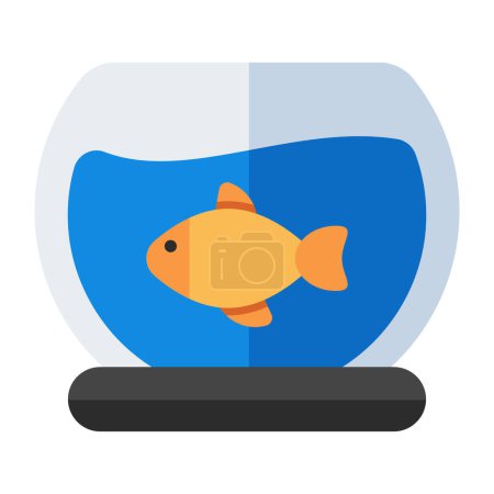 A beautiful design icon of aquarium