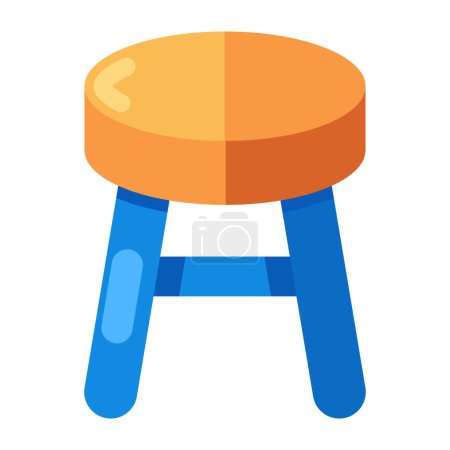 Creative design icon of stool