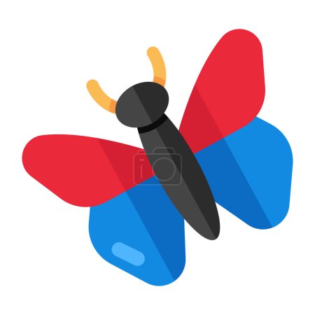 An icon design of butterfly