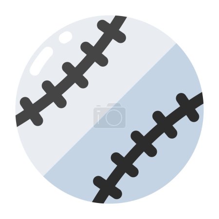 Icono de diseño editable del béisbol 