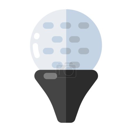 A unique design icon of golf tee