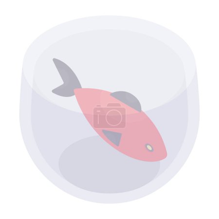 A beautiful design icon of aquarium
