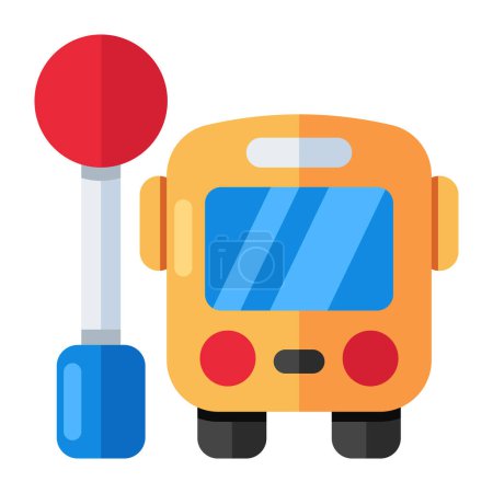 Creative design icon of bus