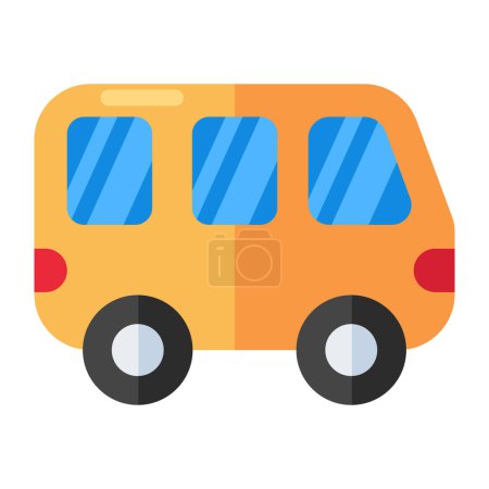 Modern design icon of bus