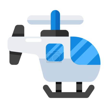 Creative design icon of helicopter