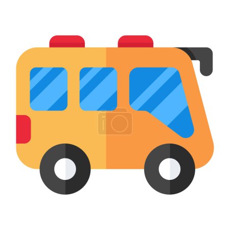 An icon design of bus